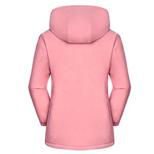 Veste softshell imperméable pour femme pour activités de plein air-randonnée tactique coupe-vent avec rembourrage en coton style bombardier - Product Image 3
