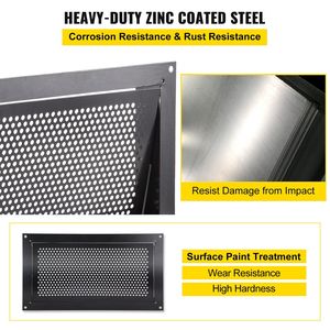 Griglia di ventilazione a parete per spazi ristretti e fondamenta, 8 pollici di altezza x 16 pollici di larghezza, con copertura per ventilazione - Product Image 3