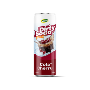 Boisson gazeuse tendance WANA, échantillon de cola cerise Dirty Soda, canette 355 ml, personnalisable OEM ODM sous marque privée - Product Image 1