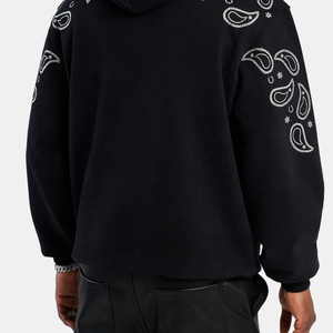 Sudadera con Capucha de Punto Casual de Invierno con Forro de Diamantes de Imitación, Detalles Brillantes de Cristal en la Parte Delantera, 100% Algodón - Product Image 4
