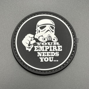 Patchs en PVC de bonne qualité patchs de broderie personnalisés avec logo patchs de broderie en PVC à la mode tissu sergé - Product Image 1