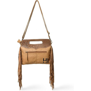 Vintage Cowhide Leather <b>Mini</b> Crossbody <b>Bag</b> | Custom Logo Hand Carved Purse | Suede Fringe Zipper Shoulder <b>Bag</b> - Product Image 2