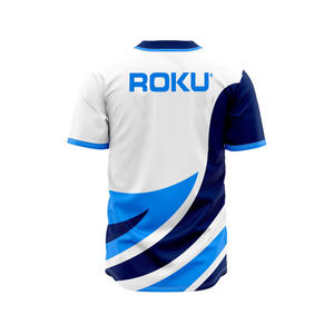 ชุดเครื่องแบบเบสบอลของผู้ชายผ้าโพลีเอสเตอร์100% ชุดเล่นกีฬาออกแบบได้ตามต้องการระบายอากาศได้ดีขนาดใหญ่พิเศษ - Product Image 2