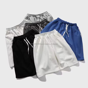 Pantalons cinq quarts pour hommes Shorts de sport respirants en couleur unie Décontracté Ample Grande taille Vêtements pour l'été - Product Image 1