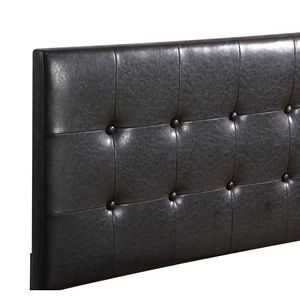 Elegante Letto Singolo Contemporaneo Nero Imbottito - Product Image 5