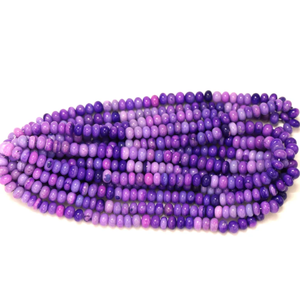 Cuentas de Ópalo Morado en Forma de Rondelle: Gemas de Calidad para Joyería y Artesanía (7-9mm) - Product Image 4