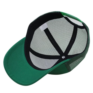 Dark Green Mesh <b>Snapback</b> <b>Cap</b> 6-Panel Adjustable Fit Unisex Casual Style Solid Color Hat Spring Summer Wear - Product Image 4