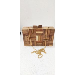 Bolso de Mano Ecológico de Madera para Mujer, para Fiestas Nocturnas, Artículos Promocionales para Fiestas - Product Image 4