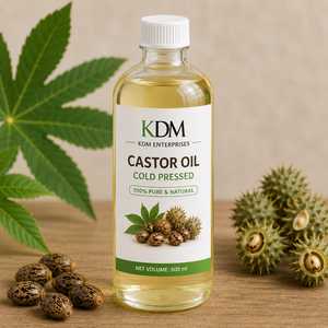 น้ำมันละหุ่งสกัดเย็นบริสุทธิ์ 100% จาก KDM Enterprises สำหรับบำรุงผิว บำรุงเส้นผม ใช้ในเครื่องสำอางและสปา - Product Image 5