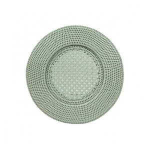 Assiette de présentation ronde en rotin tressé, écologique et artisanale, pour la décoration de mariages et d'événements - Product Image 5