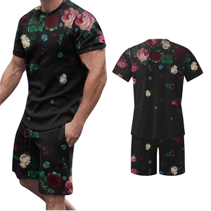 Ensembles d'été homme sublimation en gros : T-shirts et shorts personnalisables avec logo, en tissu peigné écologique – Nos meilleures ventes - Product Image 5