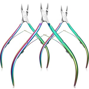 11pcs Stainless Steel Professional Durable Curved Blade Cuticle <b>Scissors</b> Clipper <b>for</b> Feet Finger Use <b>Nail</b> Removal Manicure Tools - Product Image 2