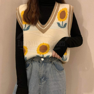 Chaleco de punto recortado transpirable de Color sólido para mujer, nuevo diseño, Chaleco de punto recortado para mujer y adultos - Product Image 4