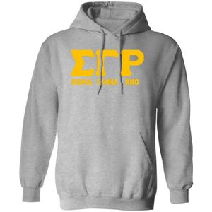 Sudadera con Capucha Estampada con el Escudo de la Hermandad Sigma Gamma Rho, Sudadera con Capucha para Mujer, Ropa Universitaria Griega Personalizada - Product Image 1