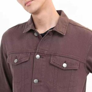 2026 Wholesale Vintage Casual Coated <b>Denim</b> <b>Jacket</b> Men Plus Size Winter Front Logo Custom Design Comfortable OEM 100% Cotton - Product Image 6