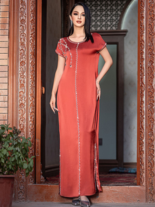 Robe abaya brodée, abaya de luxe Dubaï, abaya en gros, robe abaya de luxe, abaya en lin, abaya brodée, fabricant sur mesure - Product Image 6