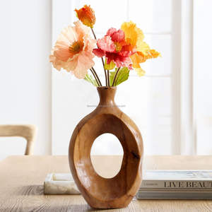 Jarrón de Flores de Madera Moderno y de Lujo, de Origen Sostenible, para Decoración del Hogar, Jardín o Bodas, Hecho a Mano - Product Image 2