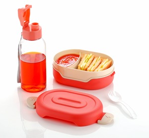Portable Plastic Bento <b>Box</b> Combined Water Bottle Set Leakproof Food Storage Lunch Container For School Kids Office Work Picnic - Product Image 4