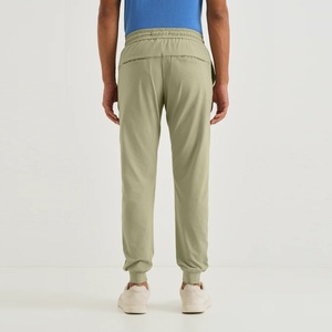 Pantalon de jogging pour homme de haute qualité, tendance, couleur unie, avec cordon de serrage, dernières créations taille haute, taille élastique, effet délavé - Product Image 2
