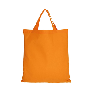 Medium Canvas Cotton Short Handle For Shopping <b>Bag</b> Simple Pattern Shoulder Handle Pocket Design Durable Fashion Youth - Product Image 1