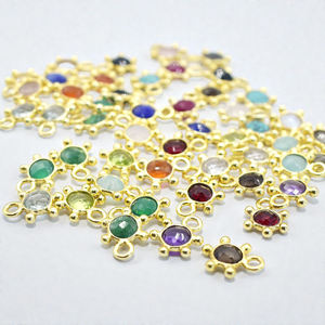 Pendentif en argent sterling 925 plaqué or avec labradorite, fait main, pour collier et bracelet - Product Image 4