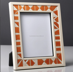 Marco de fotos con incrustaciones de hueso de diseño moderno hecho a mano última llegada regalo de boda personalizado de fábrica - Product Image 4