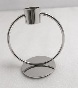 Elegant Silver Stainless Steel Candle Holder For Modern Home Decoration And Dining <b>Table</b> Centerpiece Display Ideas - Product Image 1