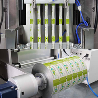 Machine d'emballage automatique de sachets de sauce liquide à 6 voies, 5-50 ml, pour le remplissage et la fermeture de sachets stick de miel