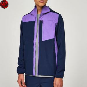 เสื้อแจ็คเก็ตกันลมผู้ชาย สกรีนโลโก้ได้ ระบายอากาศได้ดี มีฮู้ด น้ำหนักเบา ป้องกันลม สำหรับวิ่งและเล่นกีฬา - Product Image 5