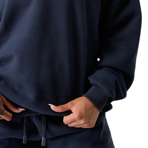 Women’s Oversized <b>Crewneck</b> Sweatshirt Soft Fleece Pullover With Relaxed Fit For Casual Wear Lounging And Travel Comfort Apparels - Product Image 6