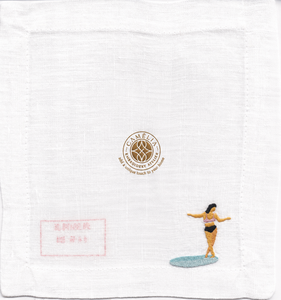 Bartender Embroidered Handmade Linen <b>Tablecloth</b>-Modern Luxury Design for Cocktail Parties & Home Entertaining - Product Image 1