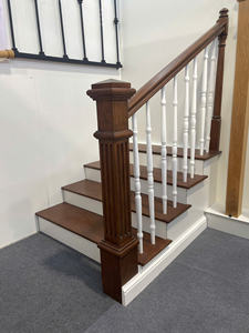 Componentes de barandilla de escalera modernos de madera maciza de arce duro, modelo EFS, postes de escalera nuevos, piezas de escalera al por mayor - Product Image 6