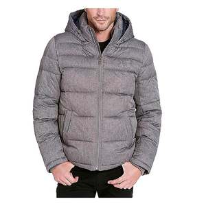 Chaqueta de plumón negra para hombre, para clima frío, invierno, actividades al aire libre, de alta calidad. - Product Image 1