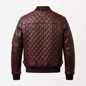 New Fashion Men Leather Jacket Zipper Style Real Leather Jacket for Men Best <b>top</b> quality Quality Leather Jacket Quality - Product Image 3