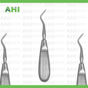 Elevador de Raíces Twist AHI Derecho 3mm Manual de Acero Inoxidable Certificado CE Clase I Instrumento Dental AHI-6102L Plata con Empuñadura Ergonómica - Product Image 4