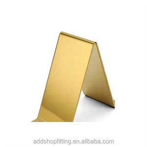 Luxury Gold Metal <b>Shoe</b> Display Rack Freestanding Bracket Shelf for High Heels Glam Style Polished Finish - Product Image 5