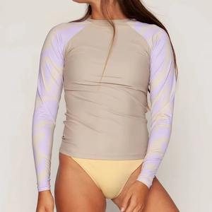 <b>Top</b> Selling <b>woman</b> Wear Swimming Shirt Rash Sun Protection Clothing Printed Rash Guard for <b>woman</b> <b>Low</b> MOQ 2026 - Product Image 4