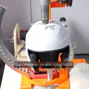 Fábrica Profesional OEM ODM, Casco de Automovilismo TBRACING HE 02 Speedway, Certificado Snell SA2025, Agente de Marca Mayorista OEM ODM - Product Image 5
