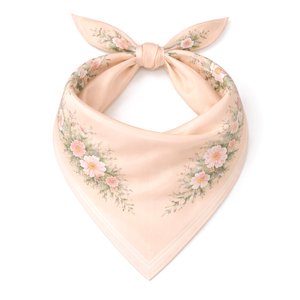 Pañuelo ligero tipo bandana, pañuelo para el cuello, de algodón y seda, estampado paisley, color liso, triangular, cuadrado, informal, de verano, unisex, accesorio. - Product Image 3