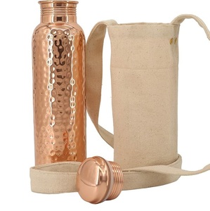 Glossy High-Shine <b>Copper</b> Water <b>Bottle</b> and Tumbler Set Eco-Friendly Sustainable Giftware Premium Polished <b>Copper</b> <b>Drinking</b> Set - Product Image 5