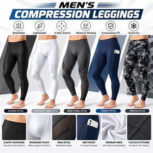 Women's Burgundy High Waist Yoga <b>Leggings</b> Full Length Spandex/<b>Nylon</b> Sweat-Wicking & Breathable - Product Image 5