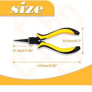 คีมปากแบนขนาดเล็ก SPEEDWOX 14 ซม. คีมปากแบนขนาดเล็กพร้อมปากคีบเรียบสำหรับงานประดิษฐ์เครื่องประดับ - Product Image 1