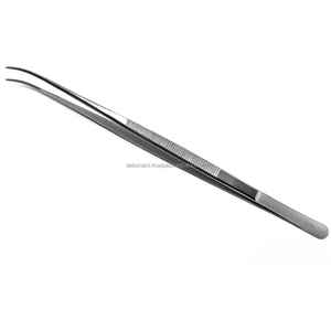 Pince à disséquer incurvée 24cm pince à épiler chirurgicale certifiée CE | OEM et marque privée disponibles | Pince à tissus fiable - Product Image 1