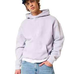 Wholesale OEM Custom Logo <b>Hoodies</b> Unisex Printing <b>Plain</b> Embossed Heavyweight Oversized Pullover Sweatshirt Blank <b>Men</b> <b>Hoodies</b> - Product Image 6