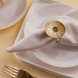 Gold <b>Napkin</b> Rings for Table Setting, Decorative Metal <b>Napkin</b> Holders for Wedding, Party, Dinner, Restaurant and Home Table Decor - Product Image 6