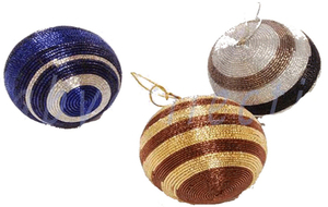Adorno Navideño de Bolas con Cuentas para Interiores, Decoración Colorida para Colgar en el Árbol de Navidad con Bolas Grandes Bordadas - Product Image 3