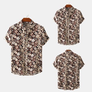 Men's Hawaiian <b>Shirt</b> Floral Print Casual Button Down Poplin Polyester Cotton Island Vacation <b>Summer</b> <b>Shirt</b> - Product Image 1