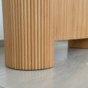 PKP Modern Vietnam - Aparador Ecológico de 4 Puertas con Persianas, Mueble de Salón para el Hogar, Color Natural - Product Image 6