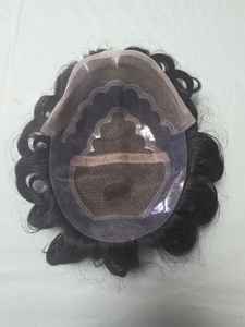 Peluca de Cabello Humano Virgen Taz Hair BD, Estilo Bollywood, Prótesis Capilar Suave de Cabello Indio para Hombres, Toupee Remy - Product Image 5