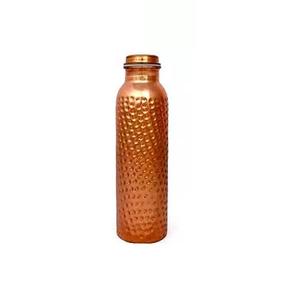 100% Hammered Pure Copper Custom Printed 1000ml <b>Bottle</b> Indian Handmade Modern Classic Portable Ayurveda Healing - Product Image 1